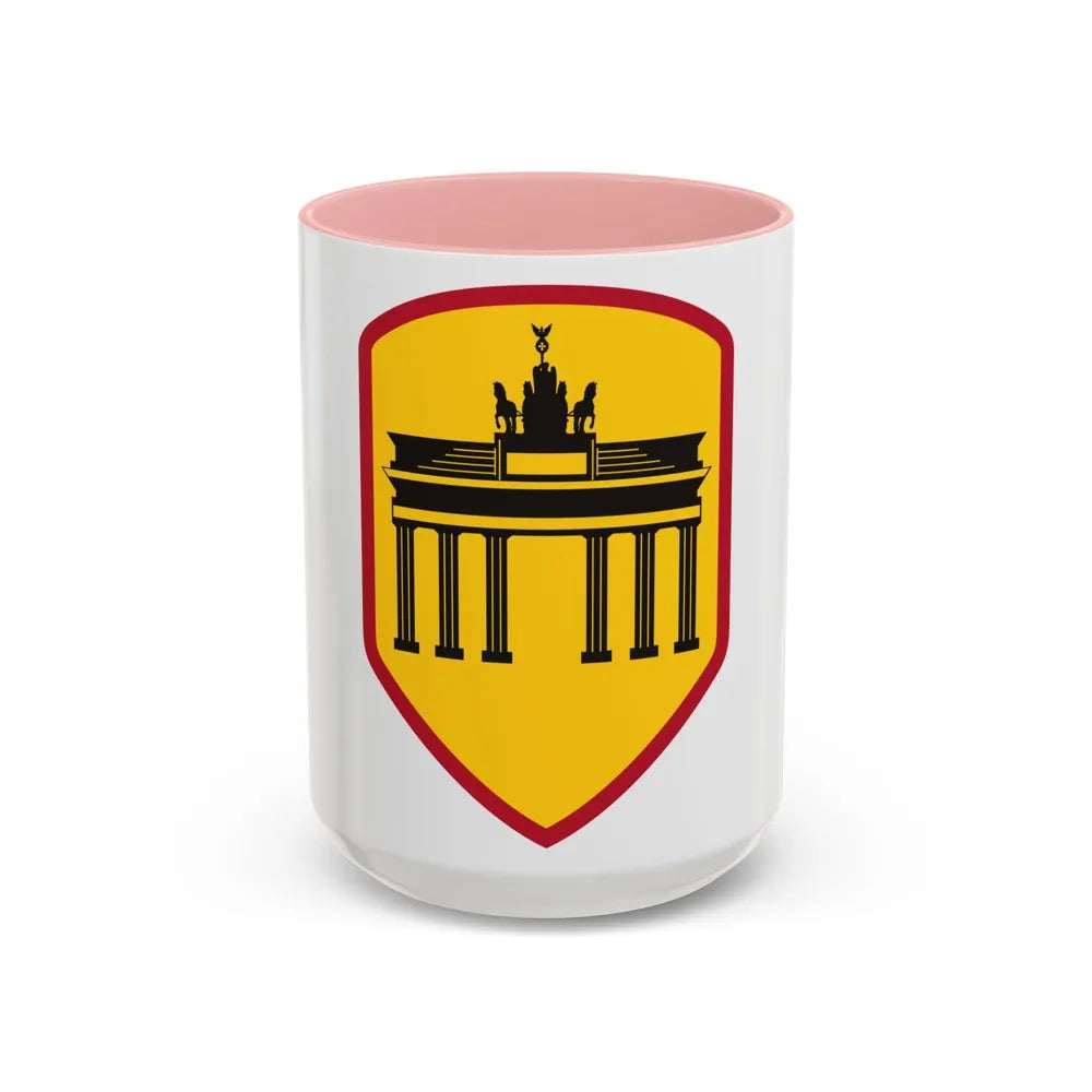 Berlin Command (U.S. Army) Accent Coffee Mug-15oz-Pink-Go Mug Yourself