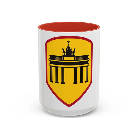 Berlin Command (U.S. Army) Accent Coffee Mug-15oz-Red-Go Mug Yourself