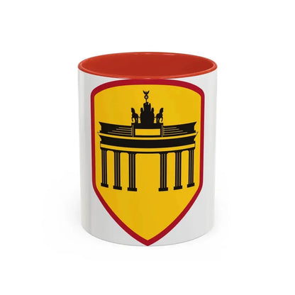 Berlin Command (U.S. Army) Accent Coffee Mug 11oz Red - Go Mug Yourself