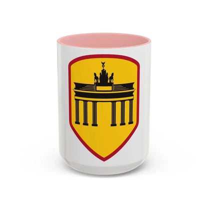 Berlin Command (U.S. Army) Accent Coffee Mug 15oz Pink - Go Mug Yourself