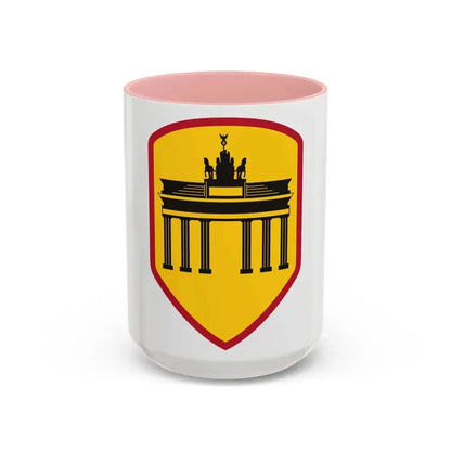 Berlin Command (U.S. Army) Accent Coffee Mug 15oz Pink - Go Mug Yourself