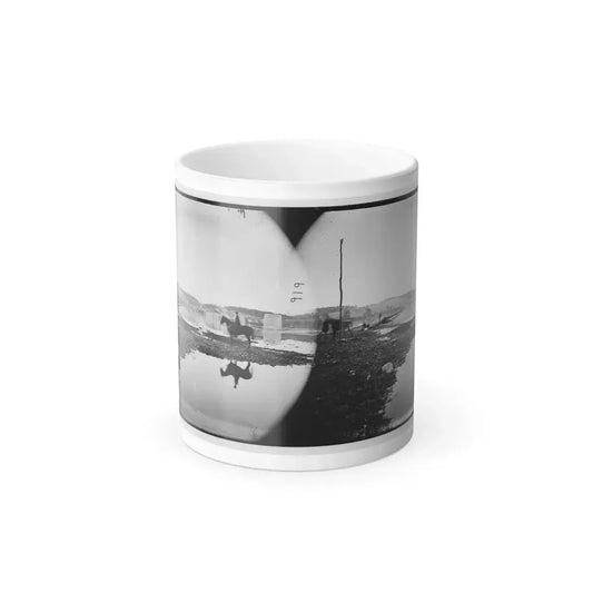 Berlin (Now Brunswick), Md. Pontoon Bridge and Ruins of the Stone Bridge Across the Potomac (Destroyed in 1861) (U.S. Civil War) Color Changing Coffee Mug 11oz Default Title - Go Mug Yourself