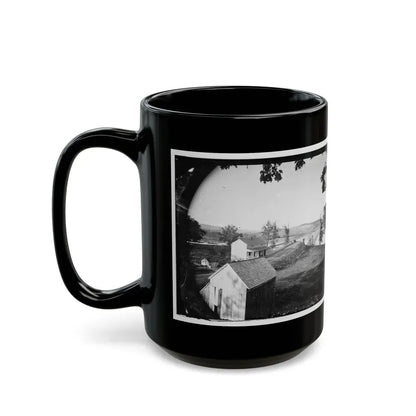 Berlin (Now Brunswick), Md. Pontoon Bridge And Ruins Of The Stone Bridge; Another View (U.S. Civil War) Black Coffee Mug - Go Mug Yourself