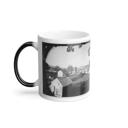 Berlin (Now Brunswick), Md. Pontoon Bridge and Ruins of the Stone Bridge; Another View (U.S. Civil War) Color Changing Coffee Mug 11oz - Go Mug Yourself