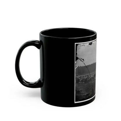 Berlin (Now Brunswick), Md. Pontoon Bridge And Ruins Of The Stone Bridge (U.S. Civil War) Black Coffee Mug - Go Mug Yourself