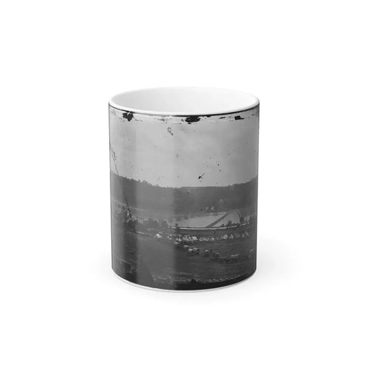 Berlin (Now Brunswick), Md. Pontoon Bridge and Ruins of the Stone Bridge (U.S. Civil War) Color Changing Coffee Mug 11oz Default Title 11oz - Go Mug Yourself