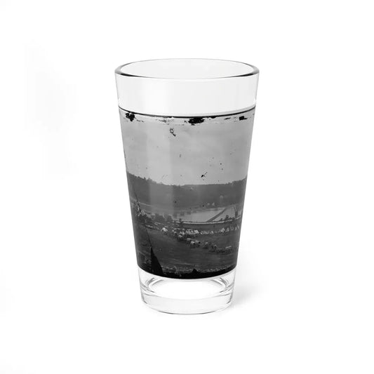 Berlin (Now Brunswick), Md. Pontoon Bridge And Ruins Of The Stone Bridge (U.S. Civil War) Pint Glass 16oz 16oz - Go Mug Yourself