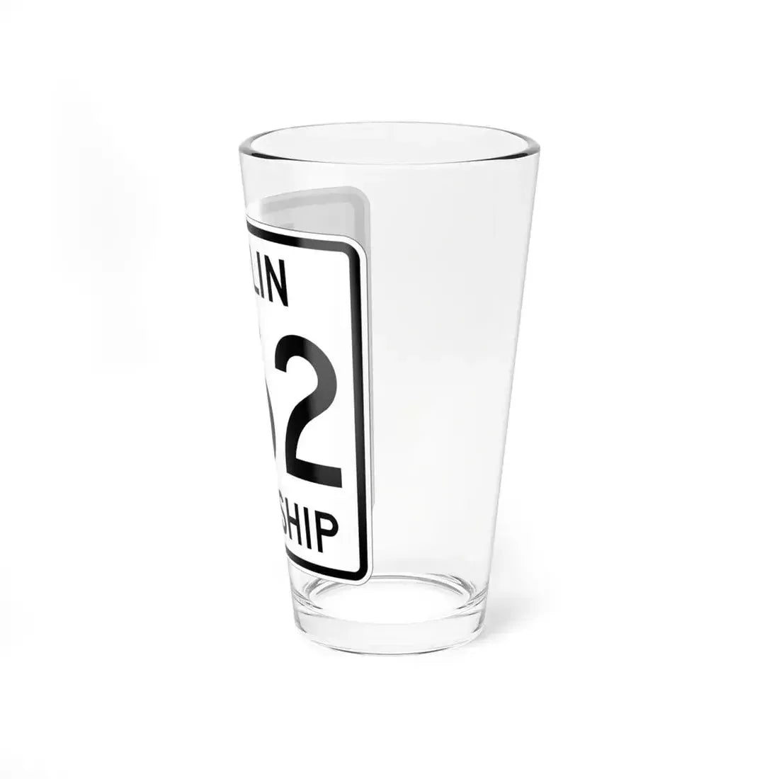 Berlin Township Route 362 Holmes County Ohio (Ohio) (Road Sign) Pint Glass 16oz - Go Mug Yourself