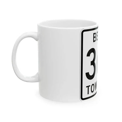 Berlin Township Route 362 Holmes County Ohio (Ohio) (Road Sign) White Coffee Mug - Go Mug Yourself