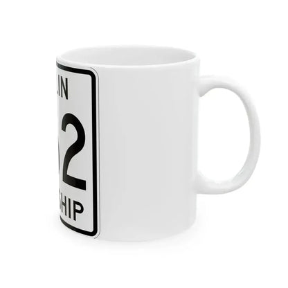 Berlin Township Route 362 Holmes County Ohio (Ohio) (Road Sign) White Coffee Mug - Go Mug Yourself