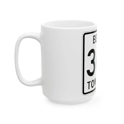 Berlin Township Route 362 Holmes County Ohio (Ohio) (Road Sign) White Coffee Mug - Go Mug Yourself