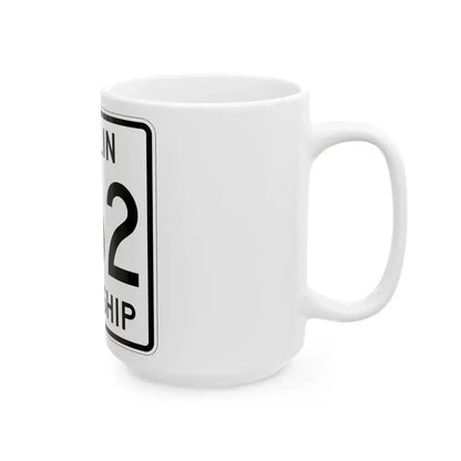 Berlin Township Route 362 Holmes County Ohio (Ohio) (Road Sign) White Coffee Mug - Go Mug Yourself