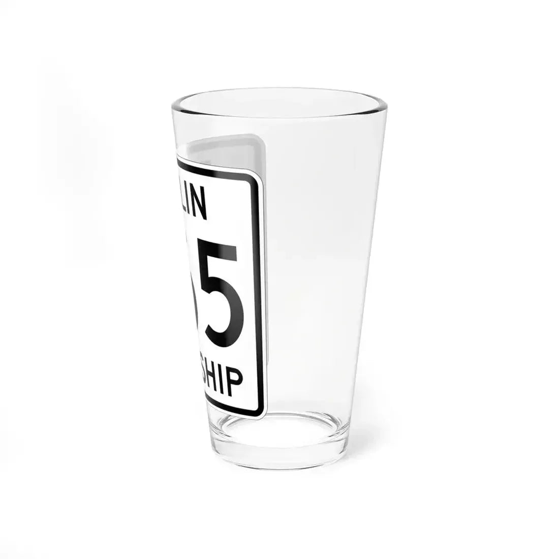 Berlin Township Route 365 Holmes County Ohio (Ohio) (Road Sign) Pint Glass 16oz - Go Mug Yourself