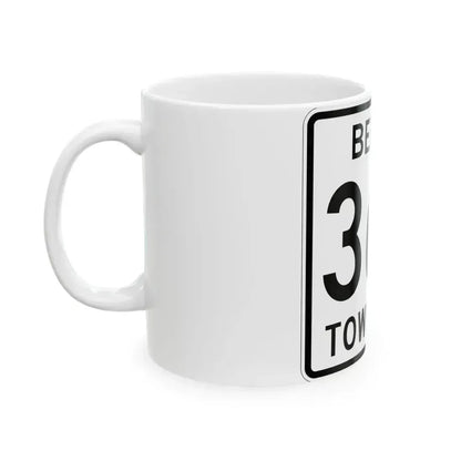 Berlin Township Route 367 Holmes County Ohio (Ohio) (Road Sign) White Coffee Mug - Go Mug Yourself