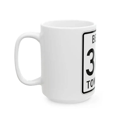 Berlin Township Route 367 Holmes County Ohio (Ohio) (Road Sign) White Coffee Mug - Go Mug Yourself