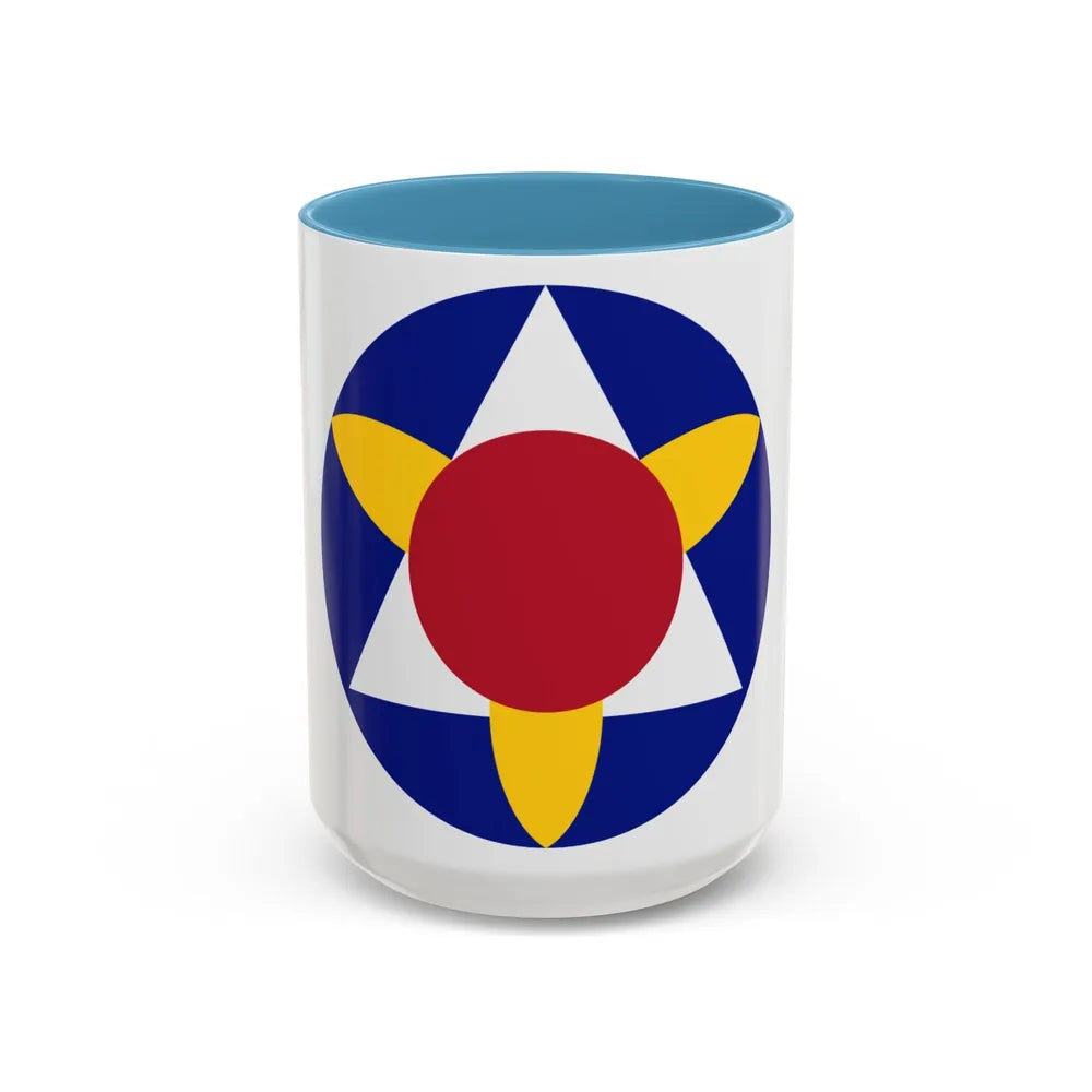 Bermuda Base Command (U.S. Army) Accent Coffee Mug-15oz-Light Blue-Go Mug Yourself