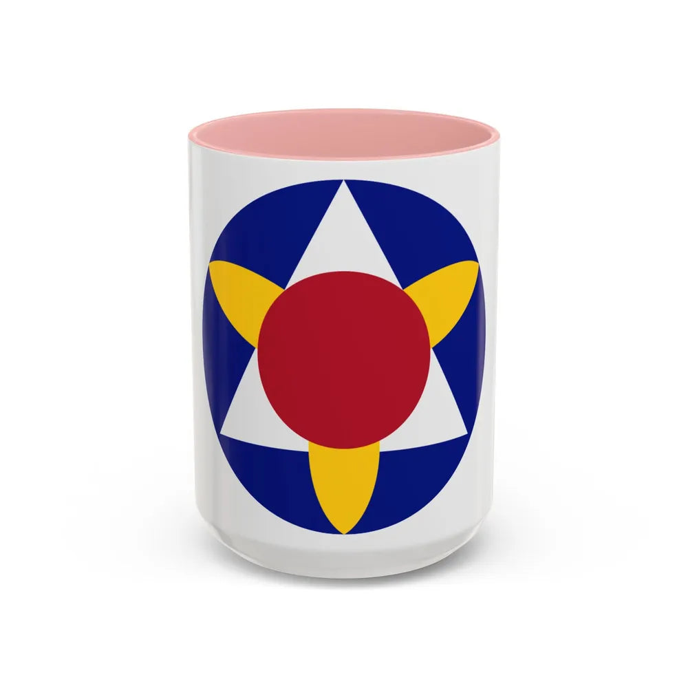 Bermuda Base Command (U.S. Army) Accent Coffee Mug-15oz-Pink-Go Mug Yourself