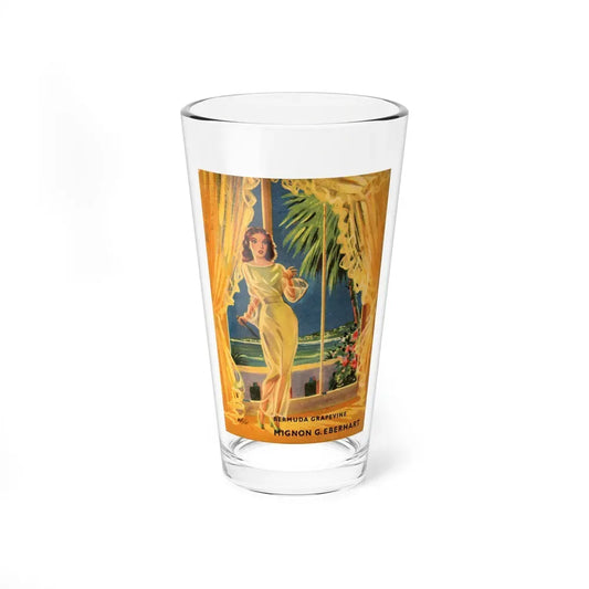 Bermuda Grapevine, MacKill's Mystery magazine backcover, September 1952 (Magazine Illustration) Pint Glass 16oz 16oz - Go Mug Yourself