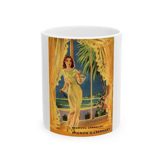 Bermuda Grapevine, MacKill's Mystery magazine backcover, September 1952 - White Coffee Mug 11oz - Go Mug Yourself
