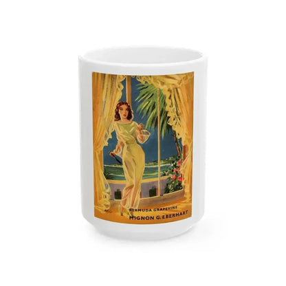 Bermuda Grapevine, MacKill's Mystery magazine backcover, September 1952 - White Coffee Mug 15oz - Go Mug Yourself