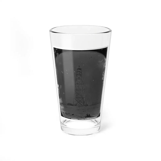Bermuda Hundred, James River, Virginia. Signal Tower On Left Of Bermuda Line (U.S. Civil War) Pint Glass 16oz 16oz - Go Mug Yourself