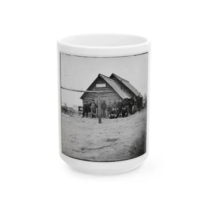 Bermuda Hundred, Va. Adams Express Office, Army Of The James (U.S. Civil War) White Coffee Mug 15oz - Go Mug Yourself