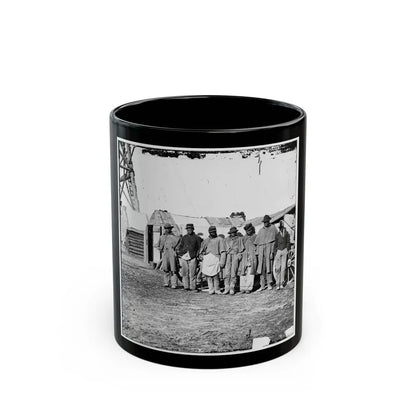 Bermuda Hundred, Va. African-American Teamsters Near The Signal Tower (U.S. Civil War) Black Coffee Mug 11oz - Go Mug Yourself
