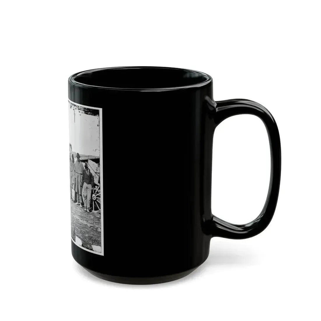 Bermuda Hundred, Va. African-American Teamsters Near The Signal Tower (U.S. Civil War) Black Coffee Mug - Go Mug Yourself