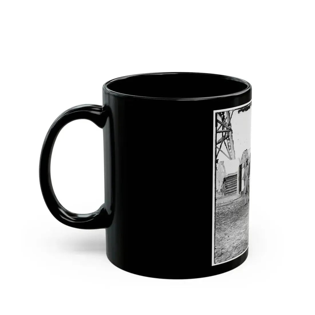 Bermuda Hundred, Va. African-American Teamsters Near The Signal Tower (U.S. Civil War) Black Coffee Mug - Go Mug Yourself