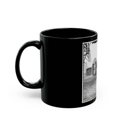 Bermuda Hundred, Va. African-American Teamsters Near The Signal Tower (U.S. Civil War) Black Coffee Mug - Go Mug Yourself