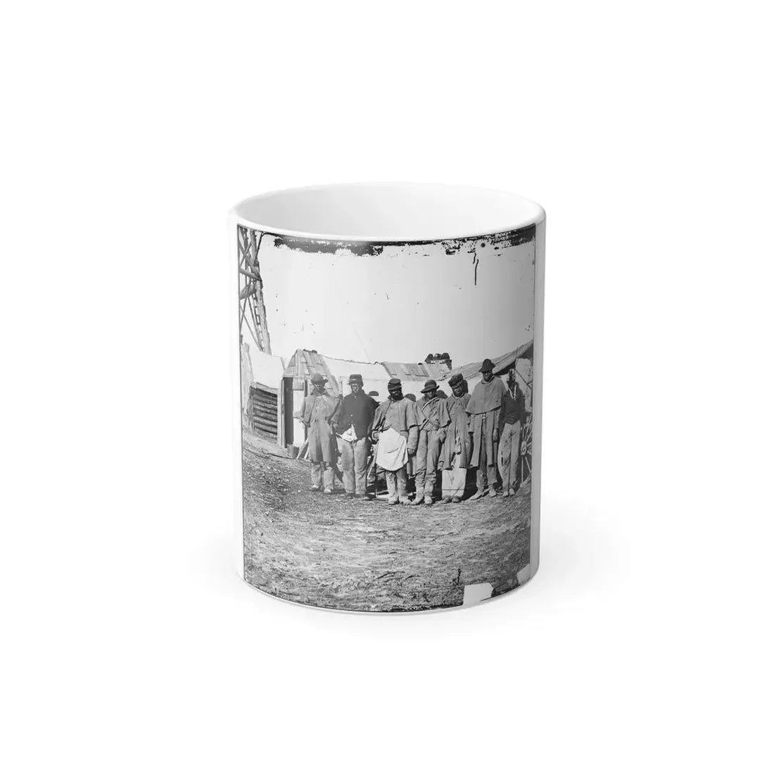Bermuda Hundred, Va. African-American Teamsters Near the Signal Tower (U.S. Civil War) Color Changing Coffee Mug 11oz Default Title 11oz - Go Mug Yourself