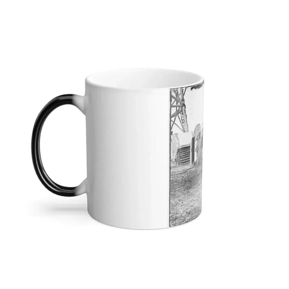 Bermuda Hundred, Va. African-American Teamsters Near the Signal Tower (U.S. Civil War) Color Changing Coffee Mug 11oz - Go Mug Yourself