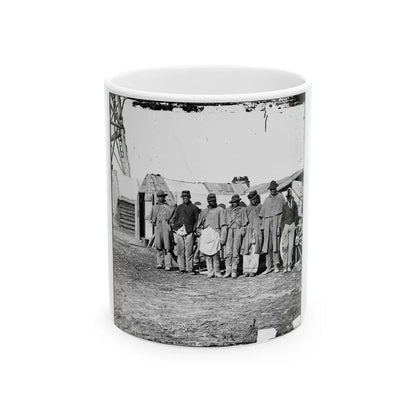 Bermuda Hundred, Va. African-American Teamsters Near The Signal Tower (U.S. Civil War) White Coffee Mug 11oz - Go Mug Yourself