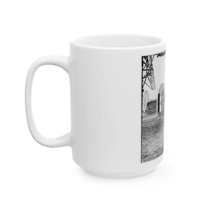 Bermuda Hundred, Va. African-American Teamsters Near The Signal Tower (U.S. Civil War) White Coffee Mug - Go Mug Yourself