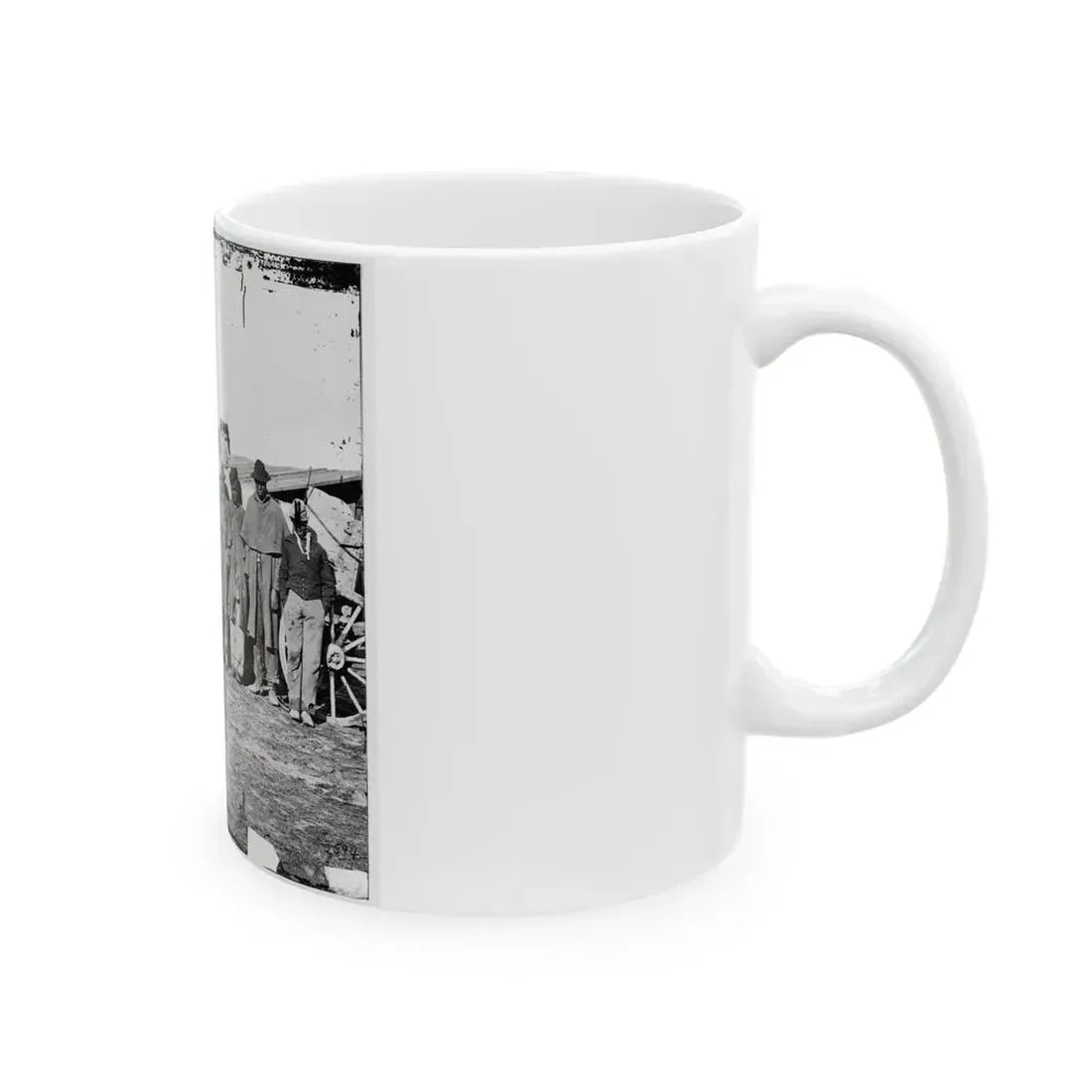 Bermuda Hundred, Va. African-American Teamsters Near The Signal Tower (U.S. Civil War) White Coffee Mug - Go Mug Yourself