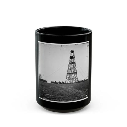 Bermuda Hundred, Va. Butler's Signal Tower; Another View (U.S. Civil War) Black Coffee Mug 15oz - Go Mug Yourself