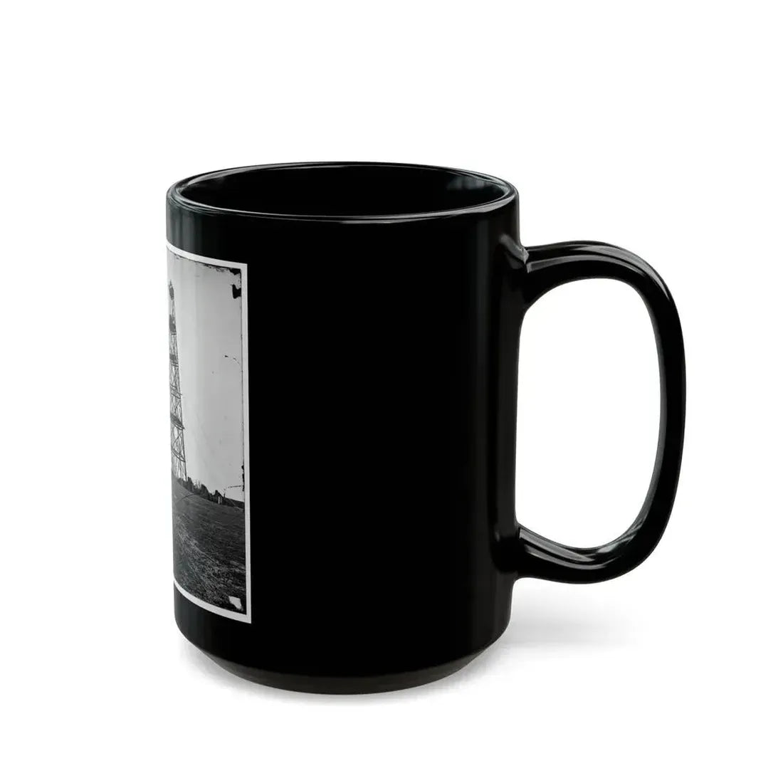 Bermuda Hundred, Va. Butler's Signal Tower; Another View (U.S. Civil War) Black Coffee Mug - Go Mug Yourself