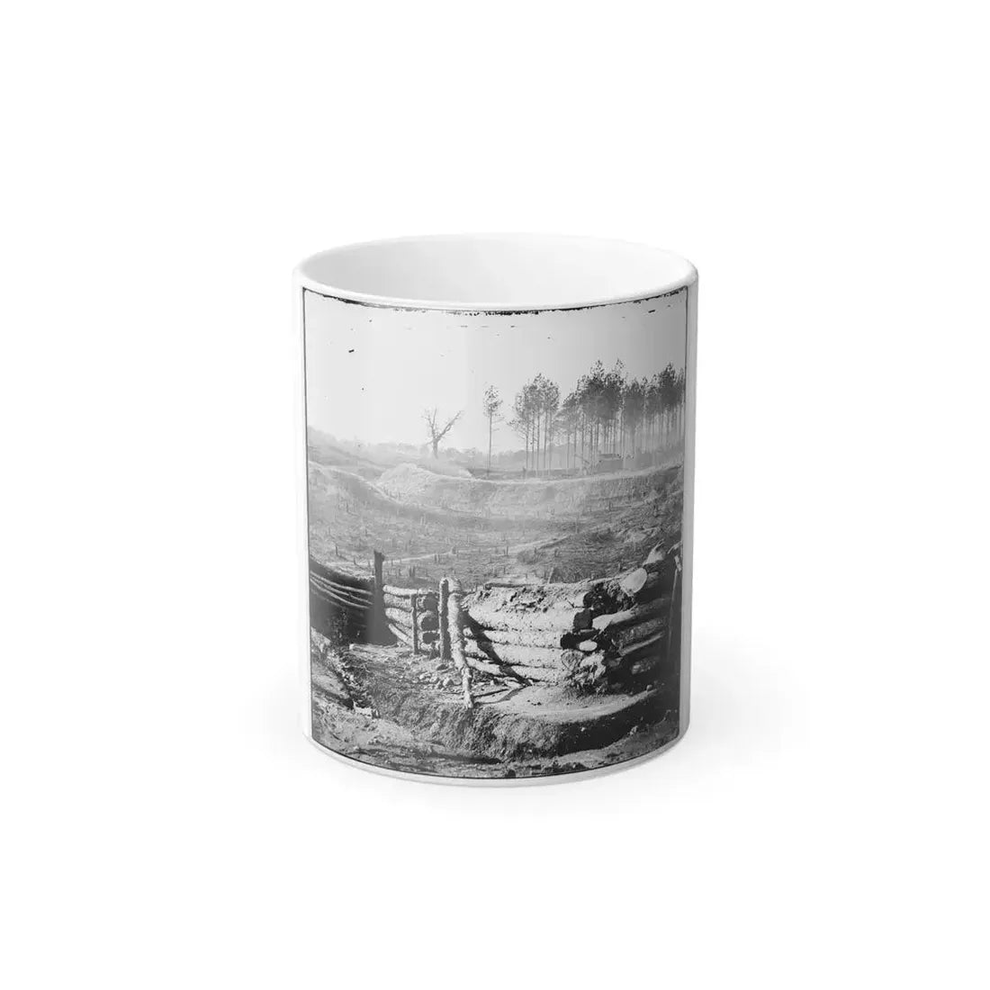 Bermuda Hundred, Va. Federal Earthworks on Left of the Line, Near Point of Rocks (U.S. Civil War) Color Changing Coffee Mug 11oz Default Title - Go Mug Yourself