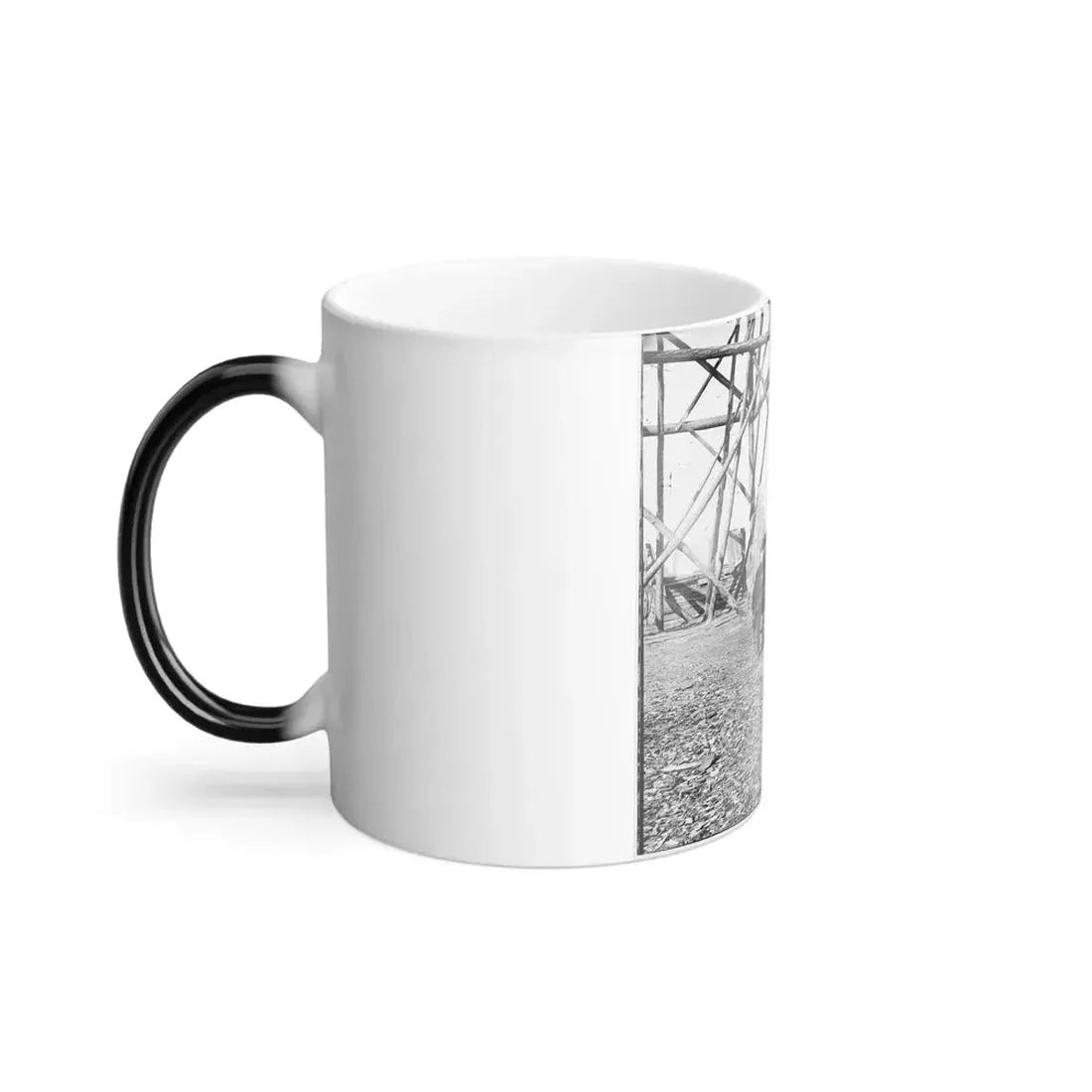 Bermuda Hundred, Va. Officers by Their Quarters Near the Signal Tower (U.S. Civil War) Color Changing Coffee Mug 11oz - Go Mug Yourself