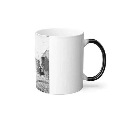 Bermuda Hundred, Va. Officers by Their Quarters Near the Signal Tower (U.S. Civil War) Color Changing Coffee Mug 11oz - Go Mug Yourself