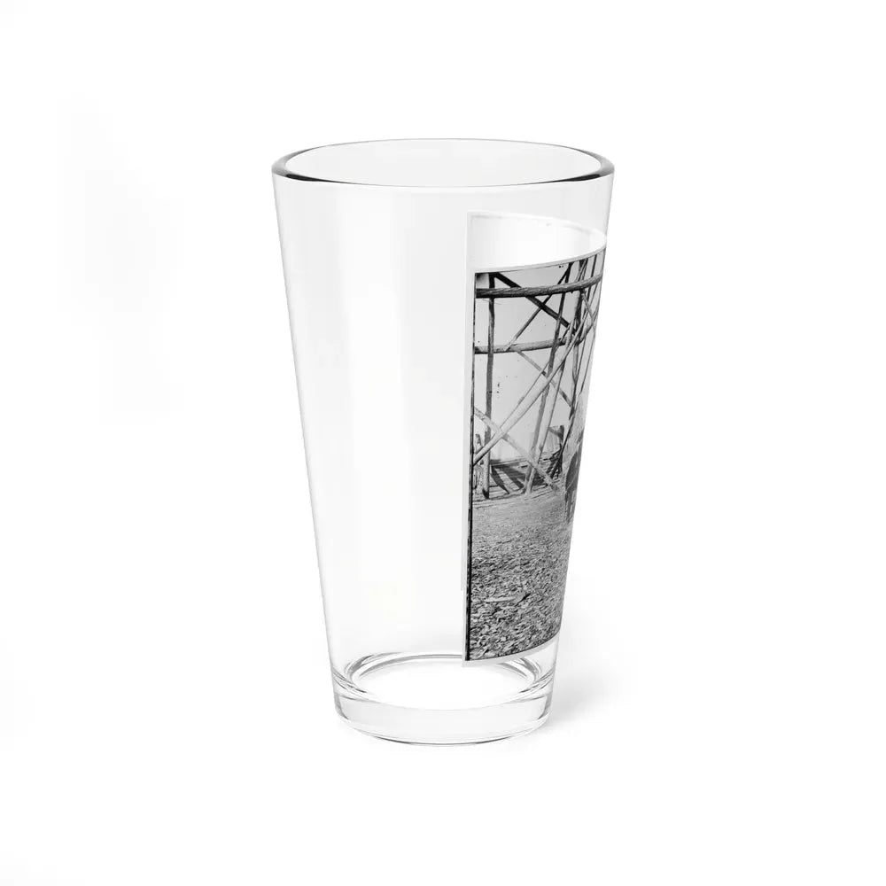 Bermuda Hundred, Va. Officers By Their Quarters Near The Signal Tower (U.S. Civil War) Pint Glass 16oz - Go Mug Yourself