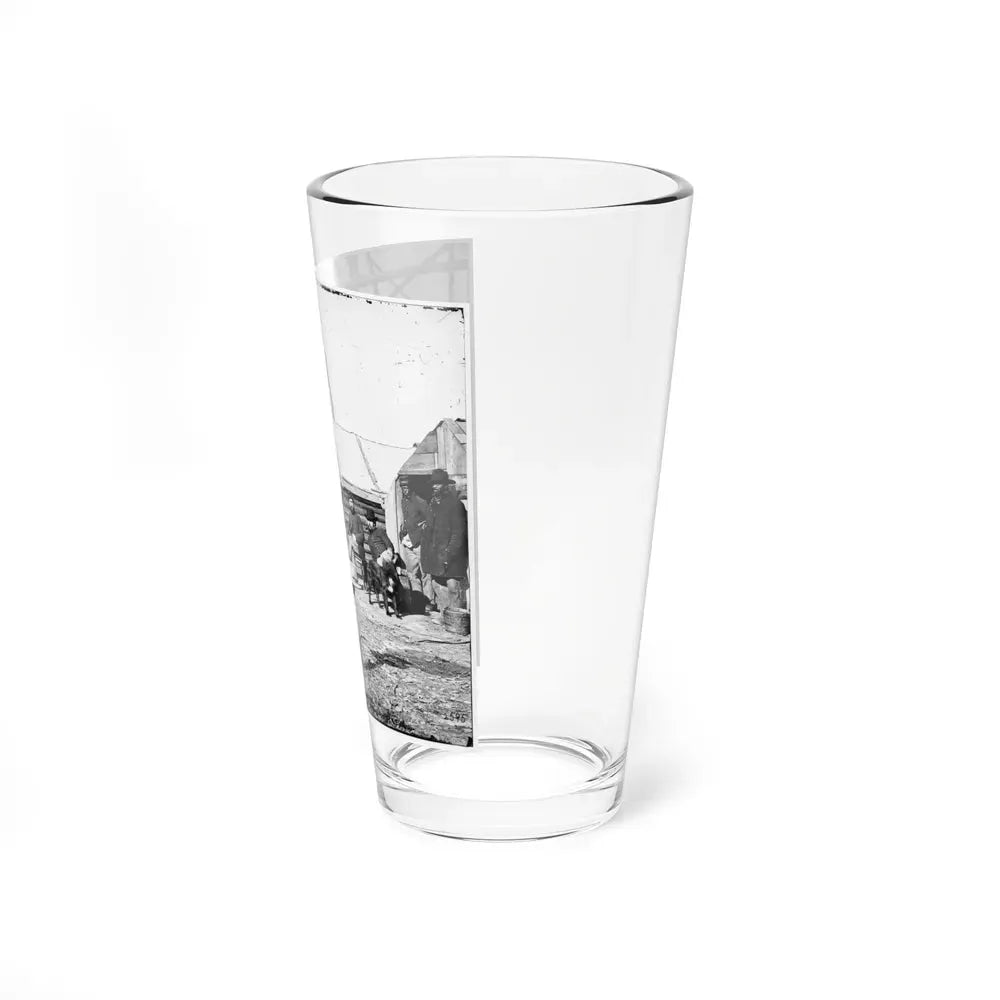Bermuda Hundred, Va. Officers By Their Quarters Near The Signal Tower (U.S. Civil War) Pint Glass 16oz - Go Mug Yourself