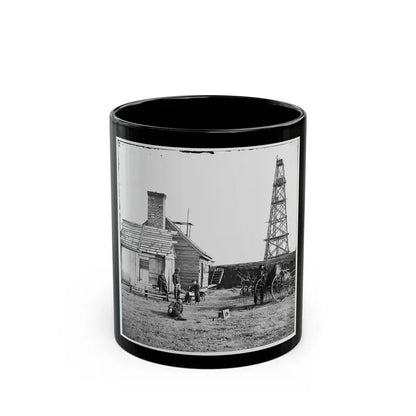 Bermuda Hundred, Va. Photographer At Butler's Signal Tower (U.S. Civil War) Black Coffee Mug 11oz - Go Mug Yourself