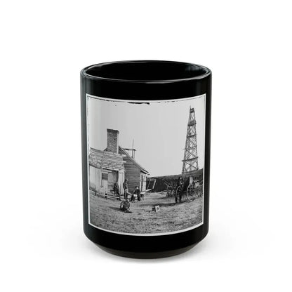 Bermuda Hundred, Va. Photographer At Butler's Signal Tower (U.S. Civil War) Black Coffee Mug 15oz - Go Mug Yourself