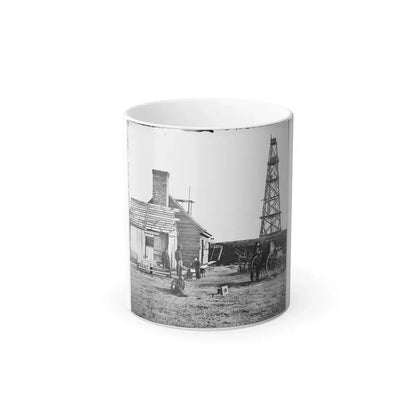 Bermuda Hundred, Va. Photographer at Butler's Signal Tower (U.S. Civil War) Color Changing Coffee Mug 11oz Default Title - Go Mug Yourself