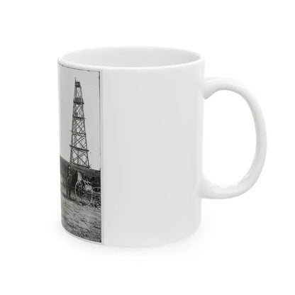 Bermuda Hundred, Va. Photographer At Butler's Signal Tower (U.S. Civil War) White Coffee Mug - Go Mug Yourself