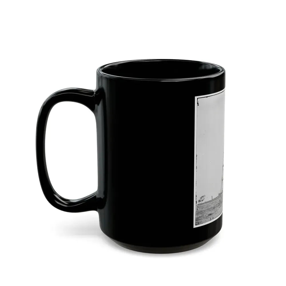 Bermuda Hundred, Va. Signal Tower On Left Of The Line Near The Appomattox River (U.S. Civil War) Black Coffee Mug - Go Mug Yourself