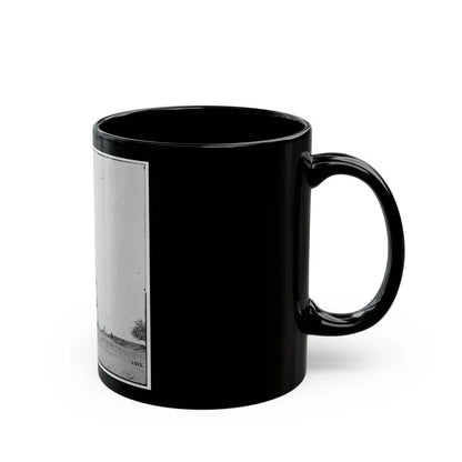 Bermuda Hundred, Va. Signal Tower On Left Of The Line Near The Appomattox River (U.S. Civil War) Black Coffee Mug - Go Mug Yourself