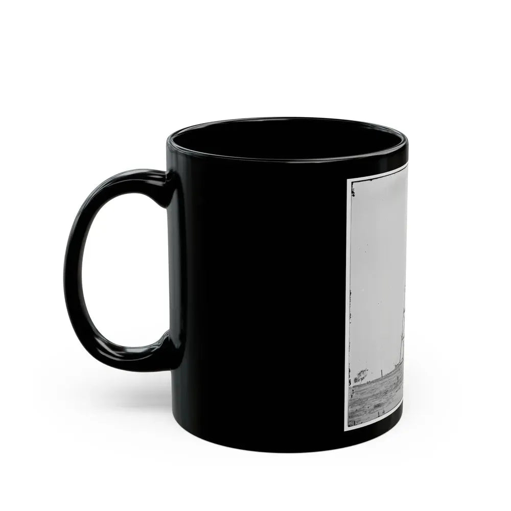 Bermuda Hundred, Va. Signal Tower On Left Of The Line Near The Appomattox River (U.S. Civil War) Black Coffee Mug - Go Mug Yourself