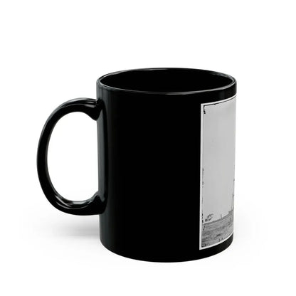 Bermuda Hundred, Va. Signal Tower On Left Of The Line Near The Appomattox River (U.S. Civil War) Black Coffee Mug - Go Mug Yourself